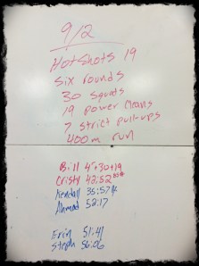 9/2/13 HOTSHOTS 19 MEMORIAL WOD