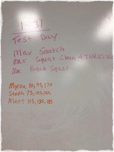1/31/14 Test Day