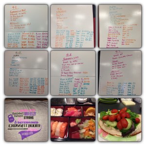 I did get some workouts in. Although I sucked. And my food choices are getting better. I'm sure that salad in the bento box is chock full of sugar. I didn't say I was perfect! But I'm getting better.